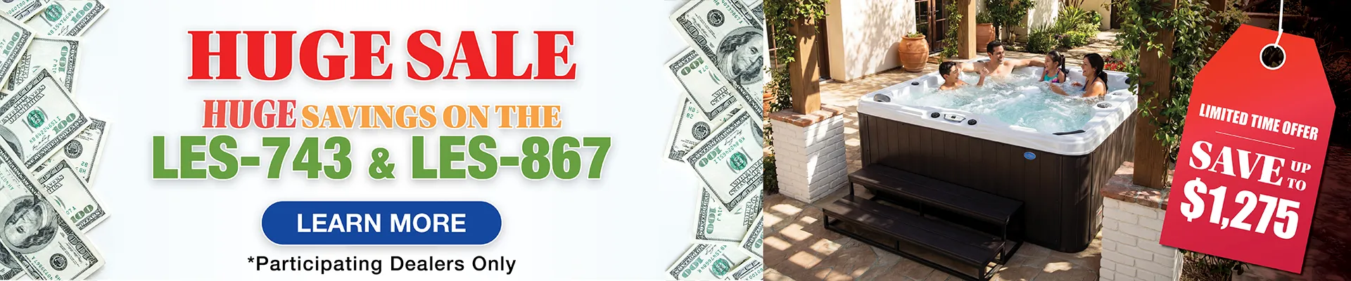 Calspas hot tub being used in a family setting - Columbus